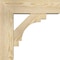 Ekena Millwork Merced Block Rough Sawn Bracket w/ Offset Brace, Douglas Fir, 6"W x 18"D x 18"H BKT0604X18X18MRC05RDF - alternate 3